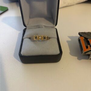 Gold 'DAD' Ring
